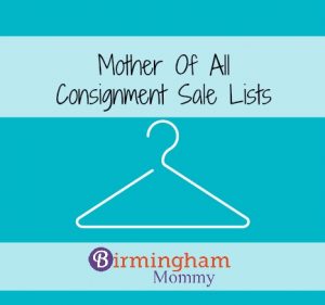 Consignment List Fall 2016 Birmingham